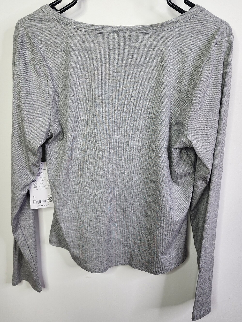 Signature Rib Square Neck Top, Large STRETCHY!! - Picture 6 of 6